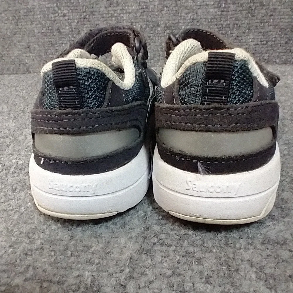Saucony Jazz Lite 2.0 Kids Sneakers Charcoal Grey Silver‎ SL265117 Size 11M